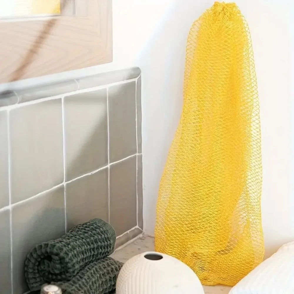 Back Exfoliating Net Sponge Stretchable 25.6 Inch Fast-Drying Nylon