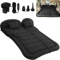 Back Seat Inflatable Mattress Built-In Pump & Flocked Top