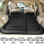 Back Seat Inflatable Mattress Built-In Pump & Flocked Top