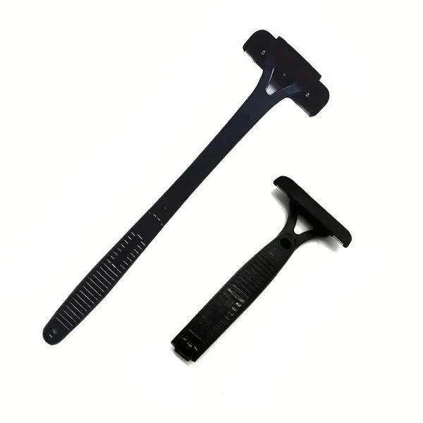 Back Shaver Extra-Long Handle Dual-Razor Stainless Steel Blades