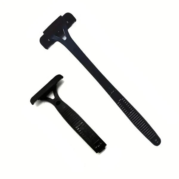Back Shaver Extra-Long Handle Dual-Razor Stainless Steel Blades