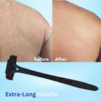 Back Shaver Extra-Long Handle Dual-Razor Stainless Steel Blades