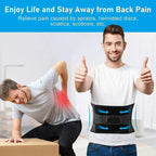 Back Support Belt 360-Degree Lumbar Support Adjustable Compression