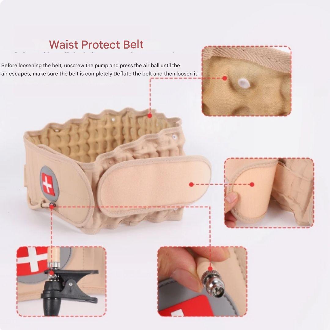 Back Support Belt Inflatable Decompression & Adjustable Strap