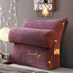 Back Support Cushion Ergonomic Wedge Breathable Cotton Side Pocket