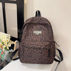Backpack Animal Print Dual Compartments & Padded Straps