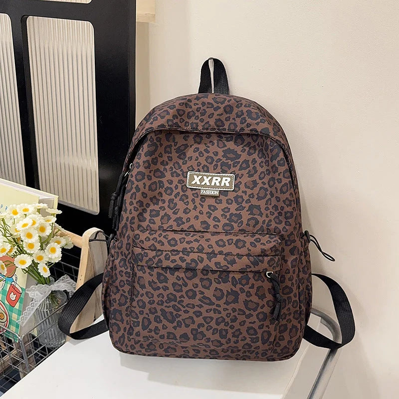 Backpack Animal Print Dual Compartments & Padded Straps