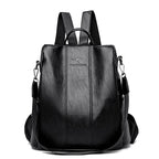 Backpack Anti-Theft Convertible PU Leather