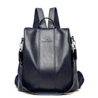 Backpack Anti-Theft Convertible PU Leather