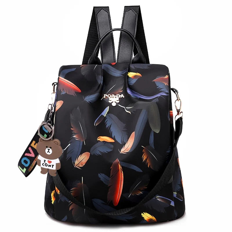 Backpack Anti-Theft Hidden Back Access Water-Resistant Multi-Pocket Organizer