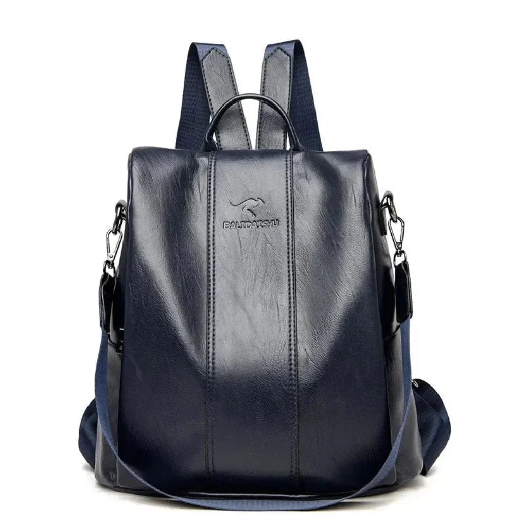 Backpack Anti-Theft Hidden Zipper PU Leather