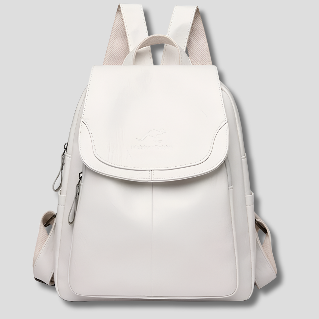 Backpack Anti-Theft Leather Concealed Zipper