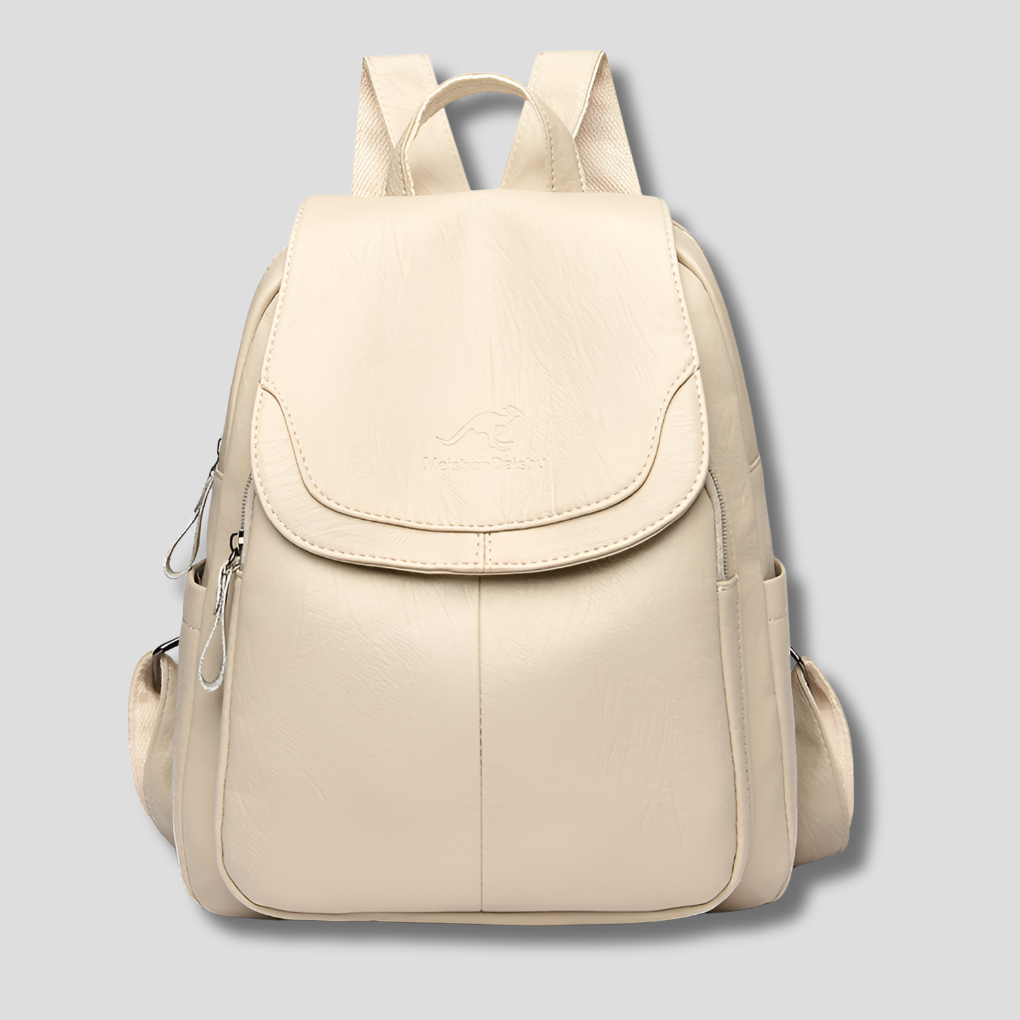 Backpack Anti-Theft Leather Concealed Zipper