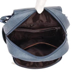 Backpack Anti-Theft Leather Concealed Zipper