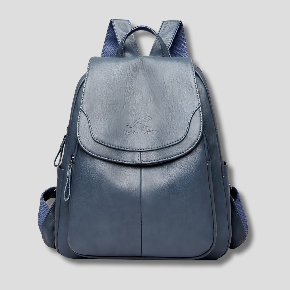 Backpack Anti-Theft Leather Concealed Zipper