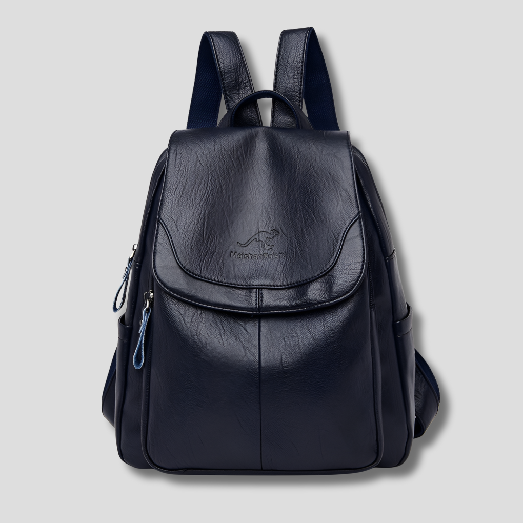 Backpack Anti-Theft Leather Concealed Zipper