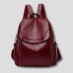 Backpack Anti-Theft Leather Concealed Zipper