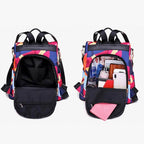 Backpack Anti-Theft Waterproof Nylon Fits 15.6 Inch Laptop
