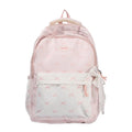 Backpack Bow Print Multiple Compartments Adjustable Padded Straps