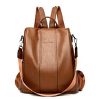 Backpack Convertible Anti-Theft Faux Leather