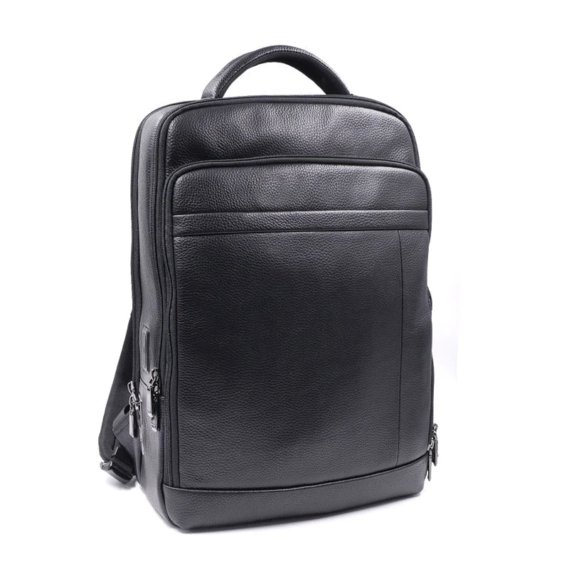 Backpack Genuine Leather Biometric Fingerprint Lock