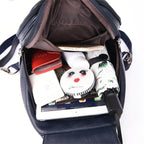 Backpack Genuine Leather Multiple Pockets & Laptop Compartment