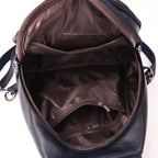 Backpack Genuine Leather Multiple Pockets & Laptop Compartment