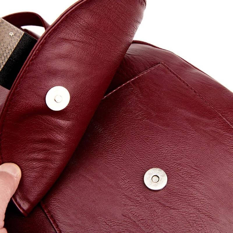 Backpack Genuine Leather Multiple Pockets & Laptop Compartment
