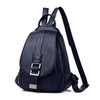 Backpack Genuine Leather Multiple Pockets & Laptop Compartment