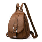 Backpack Genuine Leather Multiple Pockets & Laptop Compartment