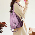 Backpack Genuine Leather Multiple Pockets & Laptop Compartment