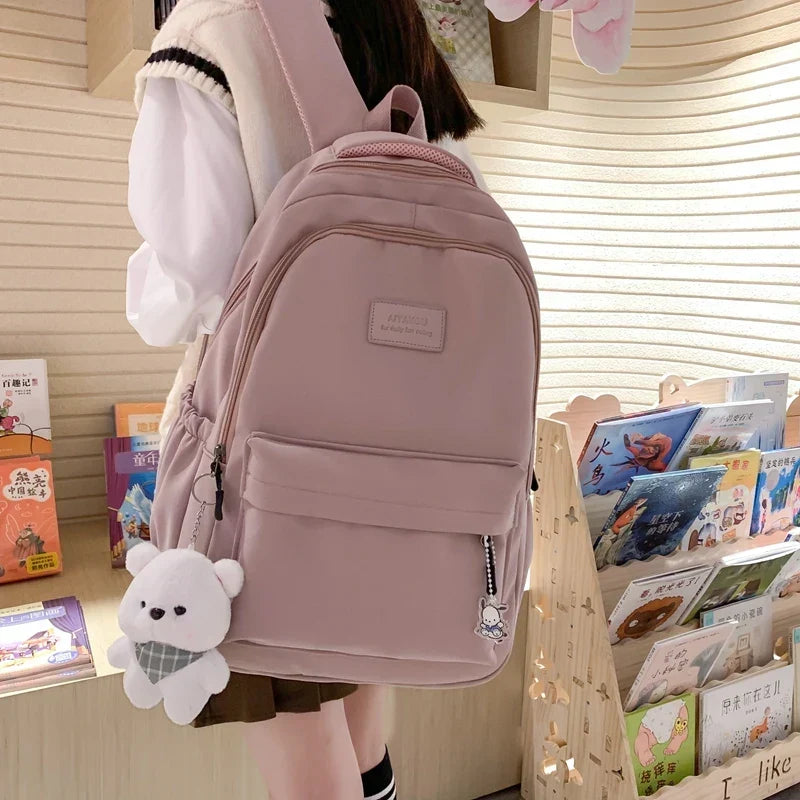 Backpack Laptop Compartment Padded Straps Durable Nylon