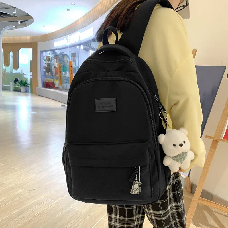 Backpack Laptop Compartment Padded Straps Durable Nylon