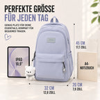 Backpack Laptop Compartment Padded Straps Durable Nylon