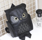 Backpack PU Leather Multi-Pocket Owl Print