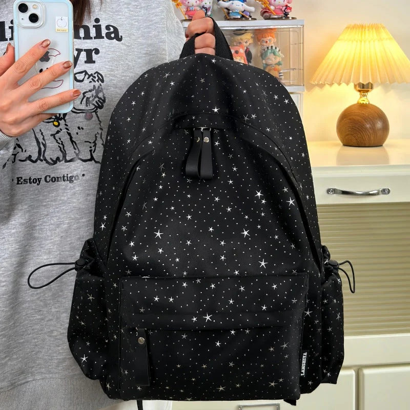 Backpack Star Pattern Multiple Pockets & Padded Straps