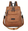 Backpack Vegan Leather Laptop Pocket & Adjustable Straps