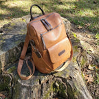 Backpack Vegan Leather Laptop Pocket & Adjustable Straps