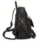 Backpack Vegan Leather Laptop Pocket & Adjustable Straps