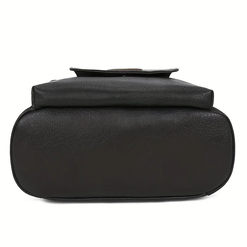 Backpack Vegan Leather Laptop Pocket & Adjustable Straps