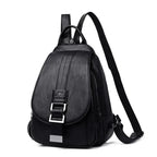 Backpack Water-Resistant Sheepskin Leather Anti-Theft
