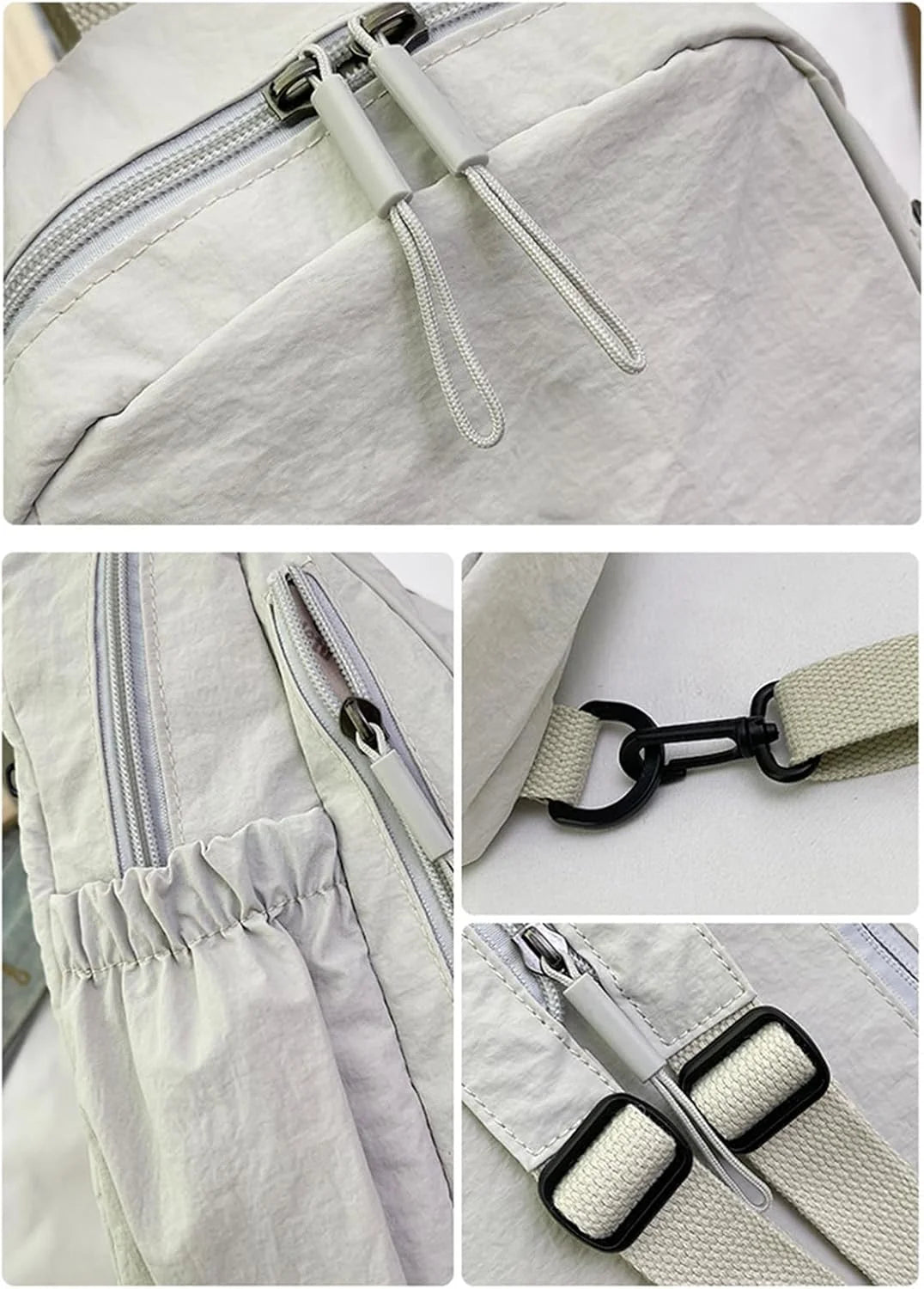 Backpack Waterproof Nylon Lightweight Multi-Compartment