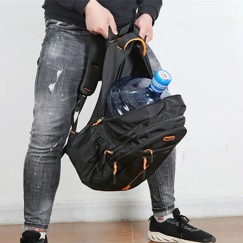 Backpack Waterproof Oxford Fits 15-Inch Laptop Ergonomic Padded Straps