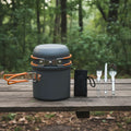 Backpacking Cookware Set Lightweight Nesting Fork & Spoon
