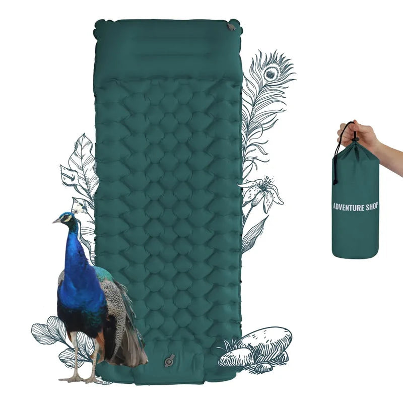 Backpacking Sleeping Pad Ultralight & Self-Inflating 8 cm Cushioning