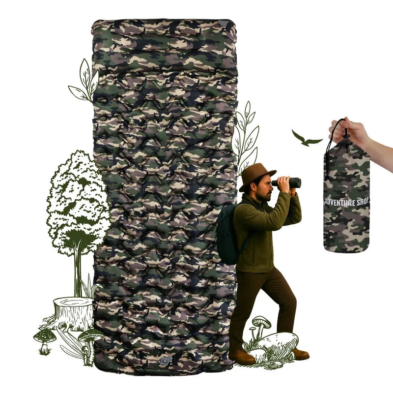 Backpacking Sleeping Pad Ultralight & Self-Inflating 8 cm Cushioning