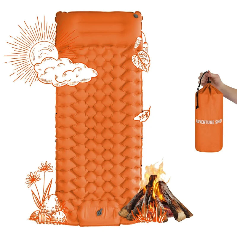 Backpacking Sleeping Pad Ultralight & Self-Inflating 8 cm Cushioning