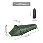 Backpacking Tent Ultralight Solo Waterproof 3,000 mm Quick Setup