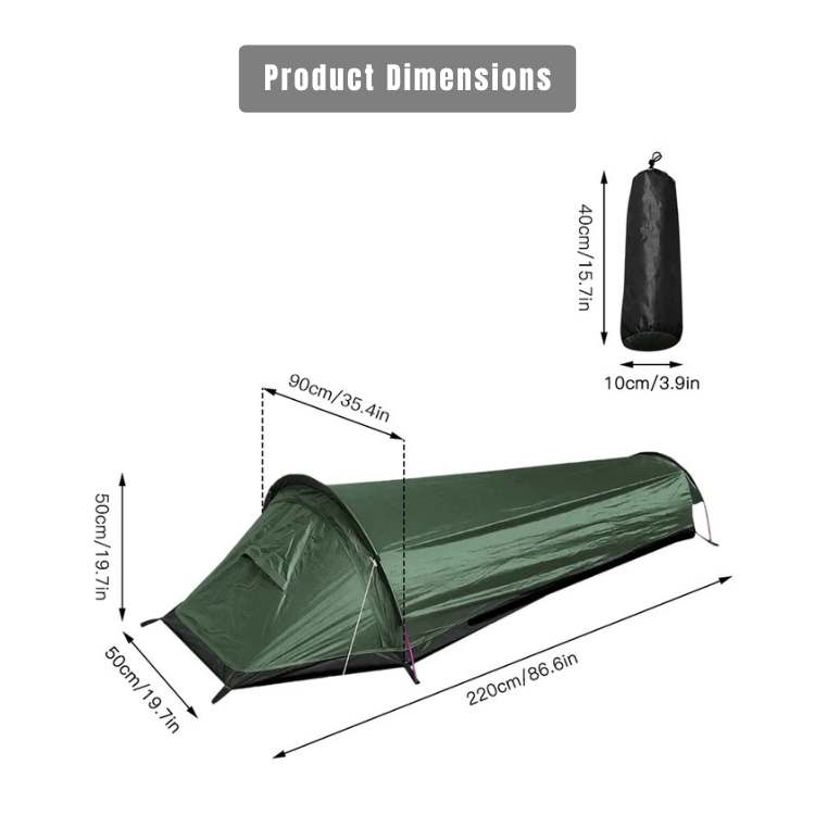 Backpacking Tent Ultralight Solo Waterproof 3,000 mm Quick Setup