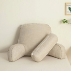 Backrest Pillow Ergonomic Adjustable Headrest & Soft Armrests